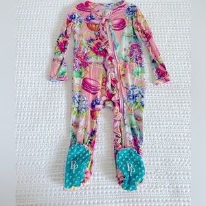 Posh Peanut Zip-Up Pajamas in Sweet Treat Print